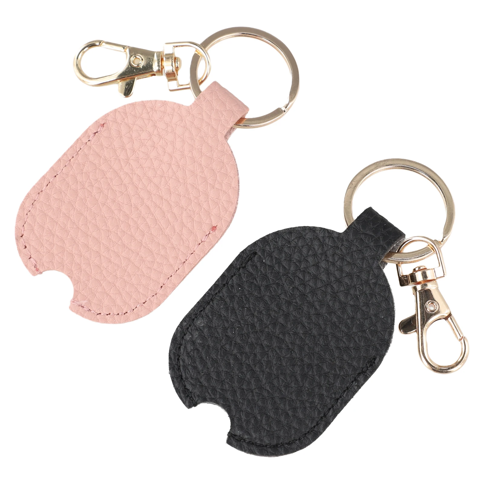 Aesthetic 2 Piece PU Leather Keychain Ensemble Perfectly Blending Functionality with Fashion Sense For Everyday Use