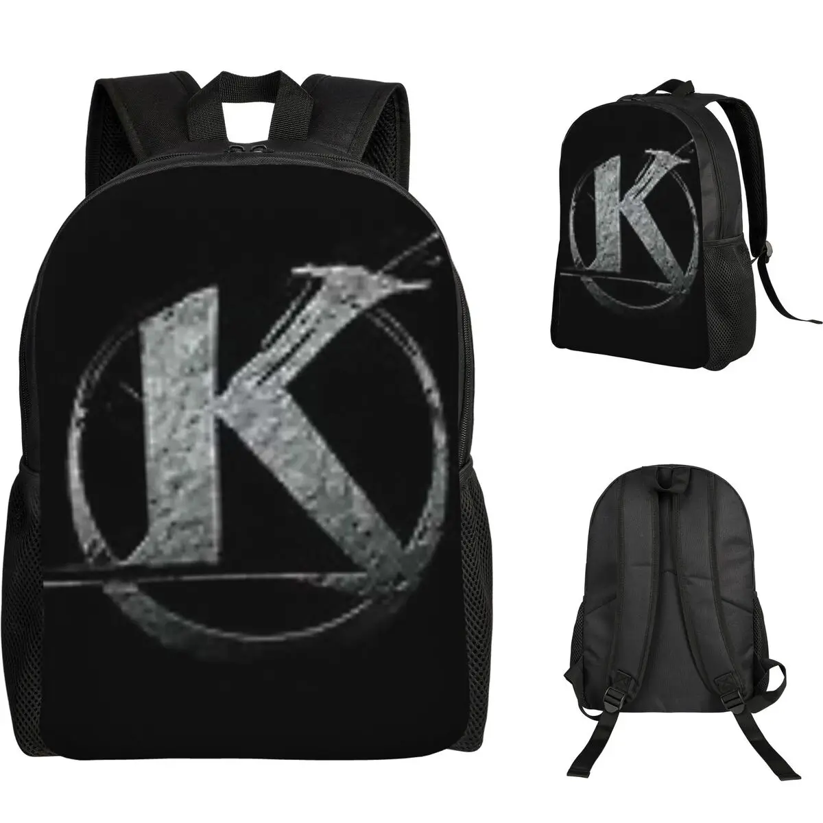 

Kaamelott Logo Black Student Backpack School Bag Hiking Travel Daypack for Men Women Fashion Bookbag Shoulder Bags