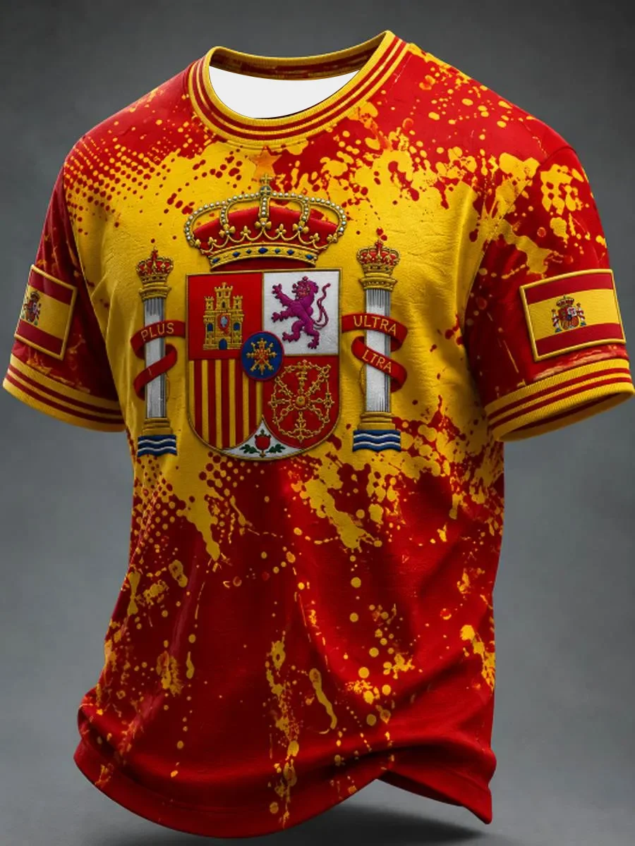 2026 Edition Spanish Fans Football Training T-shirt - 3D Printed - Fashionable and Comfortable - Suitable for Both Men and Women