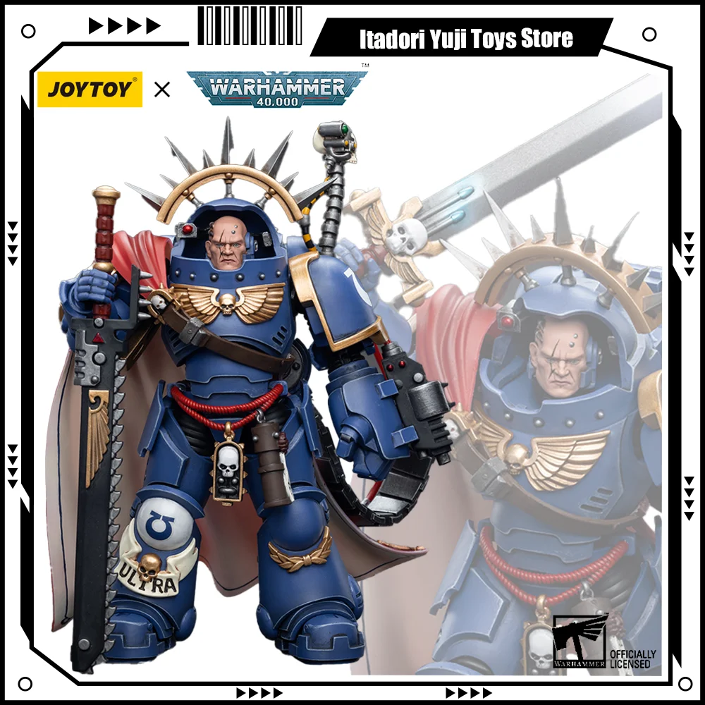 

[Pre-Sale]JOYTOY Warhammer 40K 1/18 Action Figure Ultramarines Captain in Gravis Armour Anime Military Model Collection Toy Gift