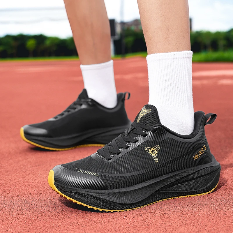 

Four Seasons 2025 New Style Fashionable Breathable Running Shoes, Men's Casual Sports Shoes, Outdoor Thick-soled Shoes
