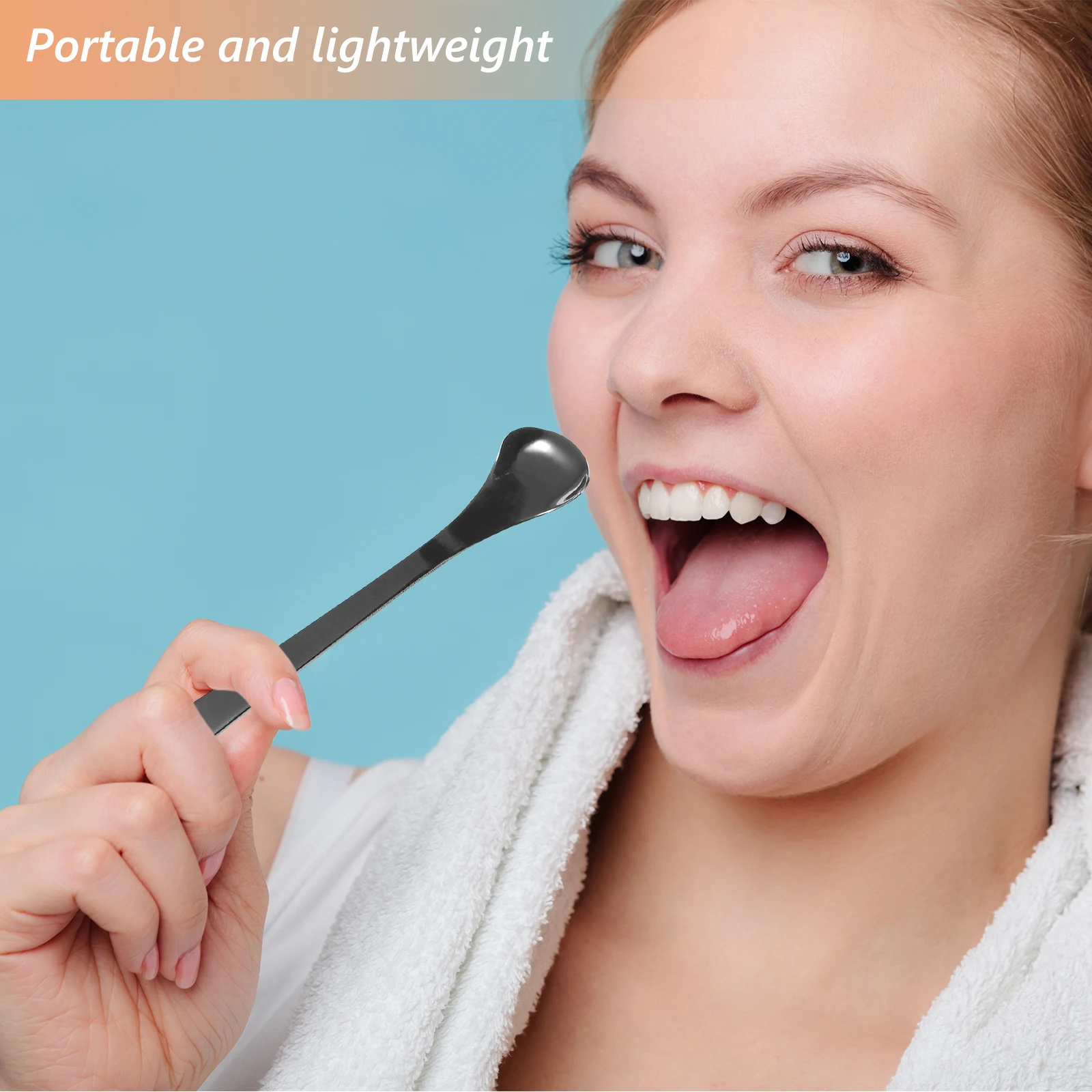 

Tongue Cleaner Scraper Stainless Steel Oral Care Tool Reusable Metal Brush Fresh Breath Clean Tongue Scraping Adults Woman Man
