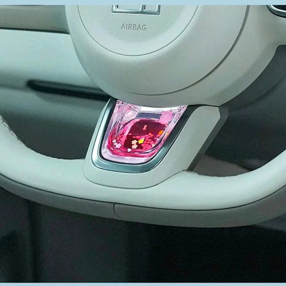 For Zeekr 8X 2026-2027 Steering Wheel U-Shaped Dynamic Flowing Sequins Decorative Frame Personalized Car Interior Accessories