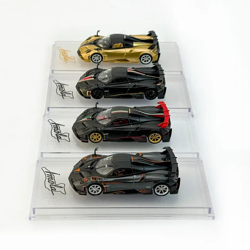 CM Model 1:64 Pagani Imola Model Mobil Paduan Edisi Hitam Karbon