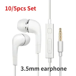 10/5Pcs Set EHS64 3.5mm Earphones For Samsung S8 S9 S10 A23 A32 A42 A52S A51 In-Ear Wired 3.5mm Headsets For Huawei Xiaomi Phone