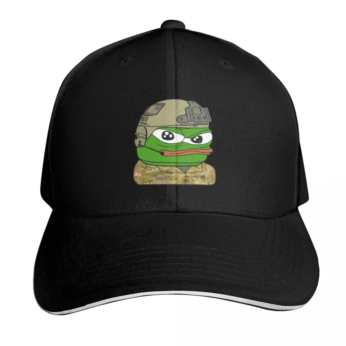 Pepe Soldier Apu Baseball Cap Outdoor Golf Running Hiking Summer Beach Travel Streetwear Hip Hop Trendy