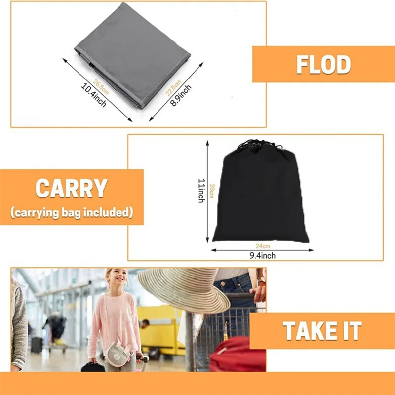 AB02 Airplane Footrest For Kids-Portable Toddler Travel Foot Hammock Airplane Seats Extender Leg Rest For Children