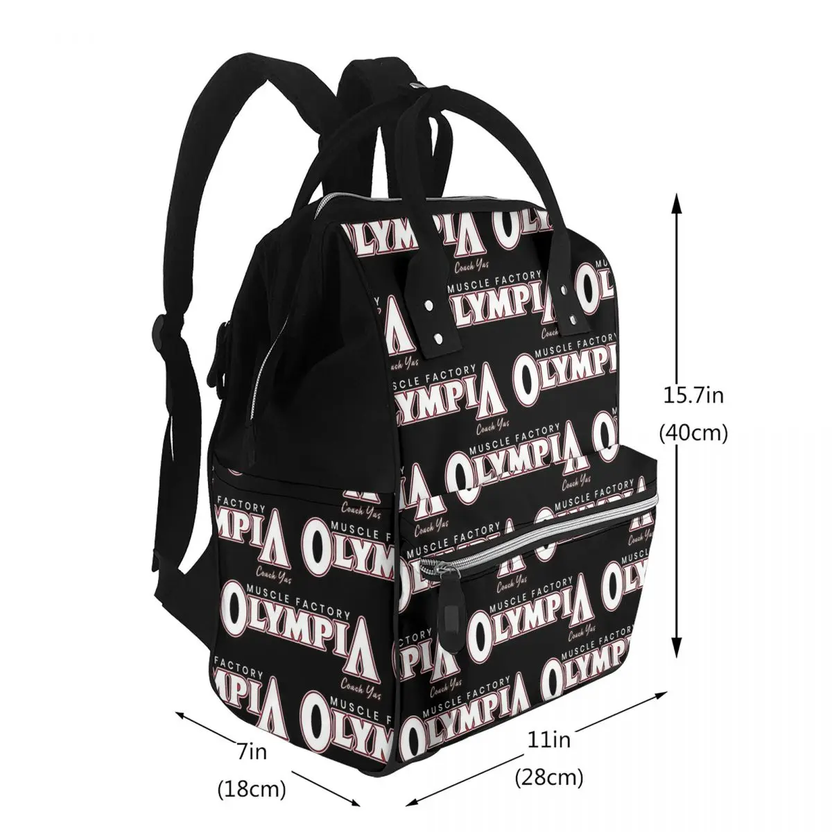 Future Mr OLYMPIA Motivations Student Backpack School Bag Hiking Travel Daypack for Men Women Bookbag Shoulder Bags