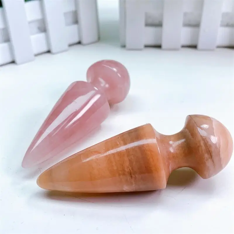 

Natural Crystal Massage Wand Large Healing Energy Stone Massage Stick As Women Or Man Body Relax Gift 1pcs