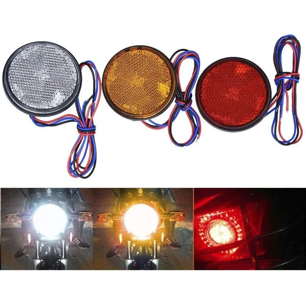 For Cars, Pickups, Trucks, SUVs, Trailers, RVs, and Motorcycles 6 W  12 V 0.12 A Rear Tail Brake Stop Light