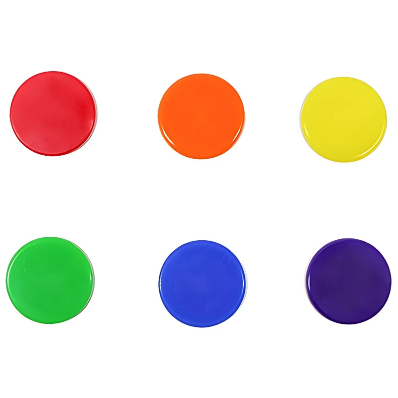 100/200PCS 19mm Round Count Chip Multicolor Poker Chips for Bingo Board Game Card Game Markers Counting Teaching Chips Props ZYF