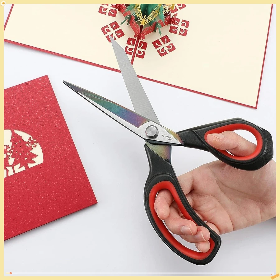 Premium kleermakersschaar, robuust, multifunctioneel titaniumcoating, gesmeed roestvrij staal, naaistof, leer