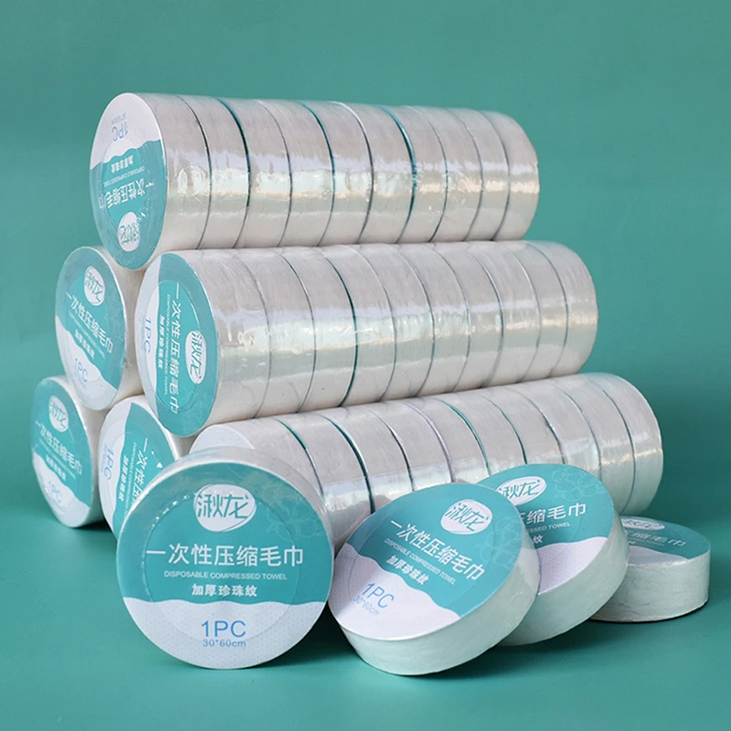10PCS Set Compressed Towel Travel Quick-Drying Towel Trip Disposable Hotel Washable Cloth Towel Napkin Washcloth Outdoor Travel