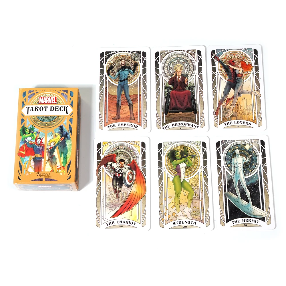 Marvel Tarot Look into the future with this lavishly illustrated tarot deck newly commissioned artwork of the Marvel Comics cano