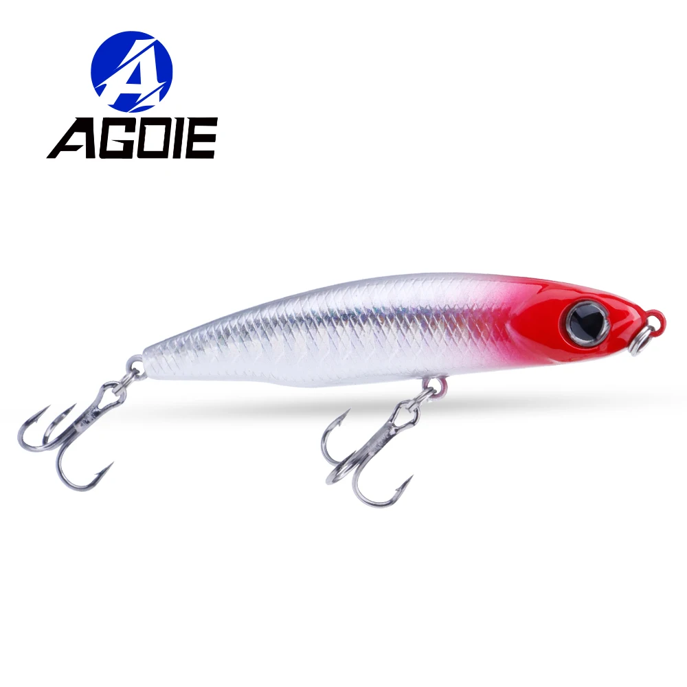 Agoie Artificial Bait Pencil Lure For All Water Layers 52mm/65mm Sinking Wobblers Pike Bass Swaimbait Crankbaits Fishing Lures