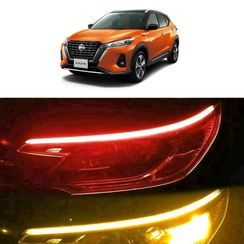 

30cm 45cm 60cm Startup Scan Flow turn signal Light For Nissan kicks cargo passenger nx sentra titan versa xterra quest rogue