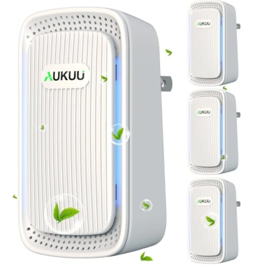 

Air Ionizers 4 Pack - Plug In Negative Ion Air Purifiers - Quiet Air Freshener for Home Bedroom Office Basement - Portable Air
