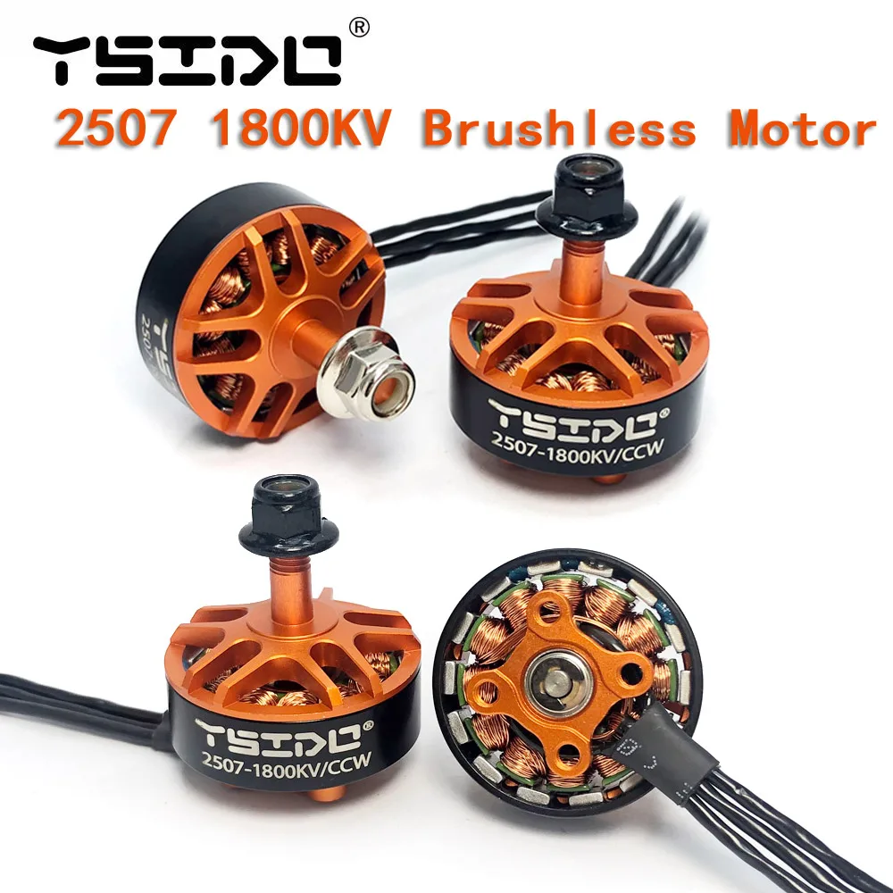 YSIDO 2507 1800KV 3-6S bezszczotkowy silnik do RC GEPRC 5 cali 250 220 Drone Eachine Tyro129 Darwin129 FPV Racing Multirotor Parts