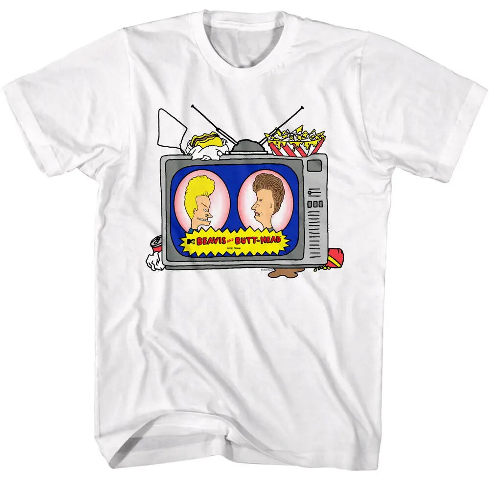 Beavis and Butthead Men's T Shirt Junk Food the Iconic Sofa Jim Henson