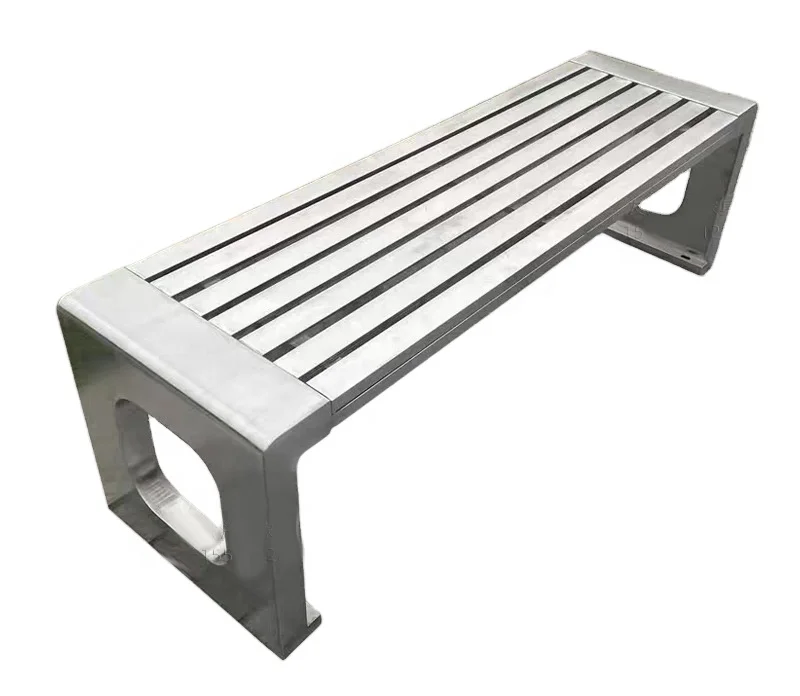 L # Outdoor Stainless Steel Benches Park Benches Can Accommodate Up To 3 Metal Benches