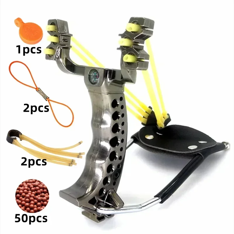 

Мощная охотничья Рогатка с поддержкой запястья, эластичная лента, для наружной съемки, катапульта с высокой точностью
