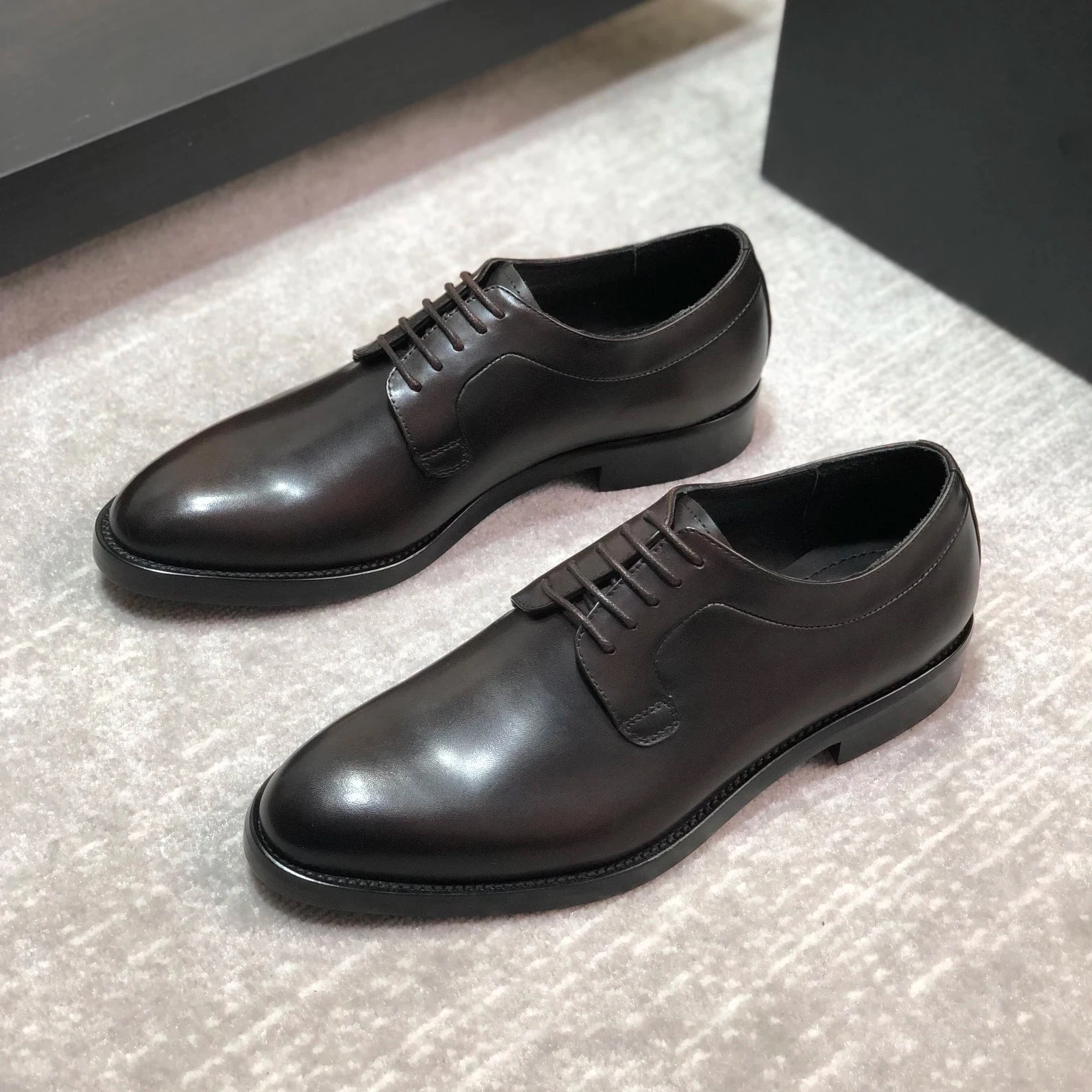 

Luxury Brand Genuine Leather Shoes Men Business Leather Shoes Breathable Soft Sole Men's Dress Shoes