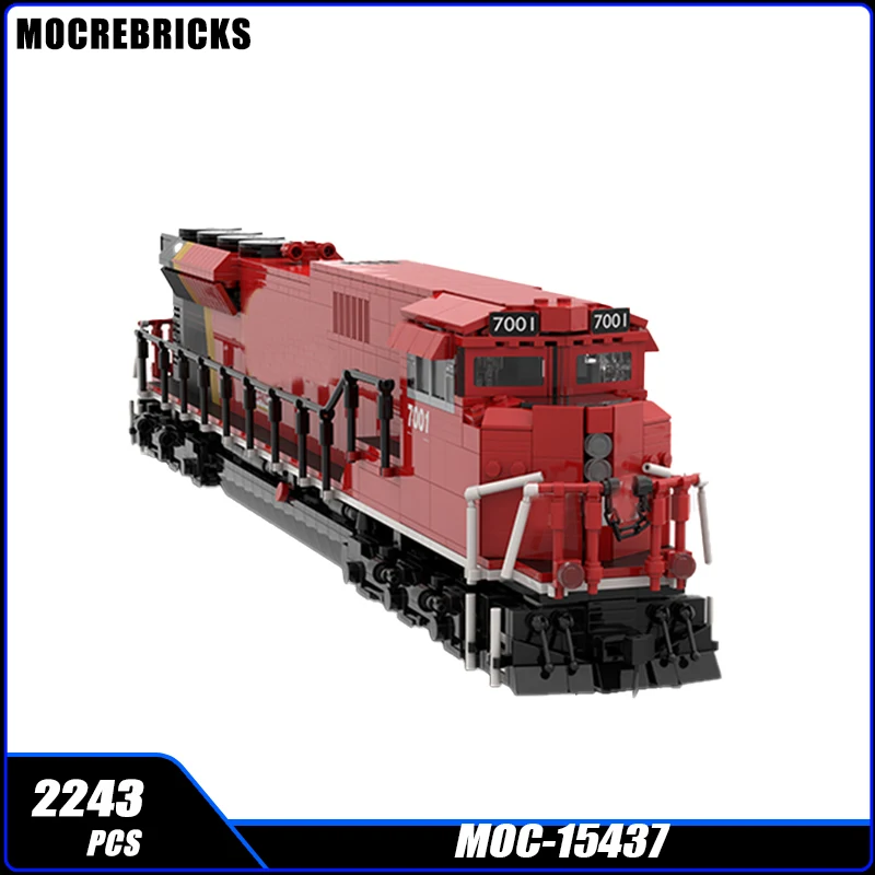 

MOC Pacific CPKC SD70ACU Urban Transportation Train Building Blocks Assembly Model Bricks Display Creative Children Toys Gifts