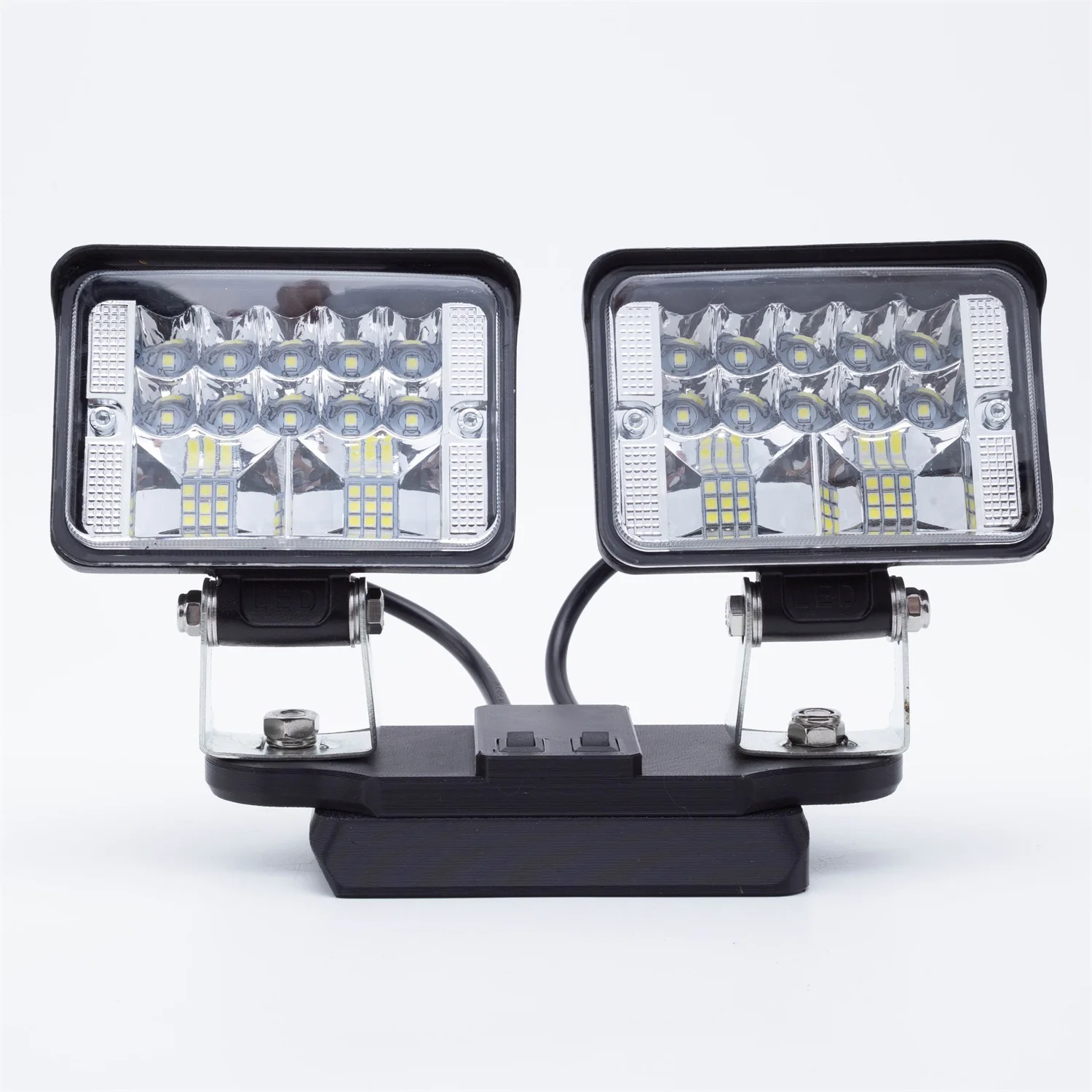 

Светодиодный рабочий фонарь для GREENWORKS, 40 В, литий-ионный аккумулятор, фактическая мощность, 24 Вт, портативный домашний светильник для кемпинга с двойной головкой (без USB)