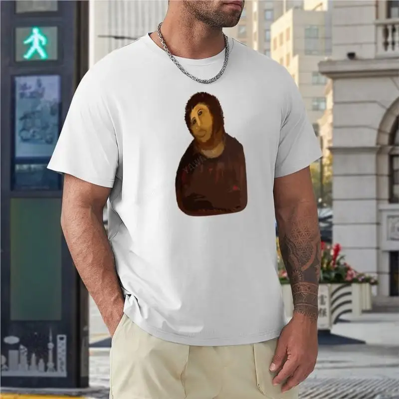 Failed Restorations: Ecce Homo T-Shirt custom t shirts design your own summer clothes Short sleeve tee men