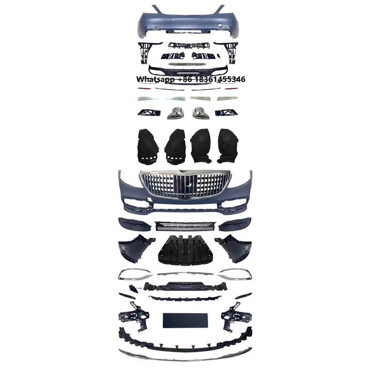 

For W222 2014-2017 Upgrade Style Body Ki Damei Fender Liner Headlights Tail Lights Grille Front Rear Bumper BodyKit