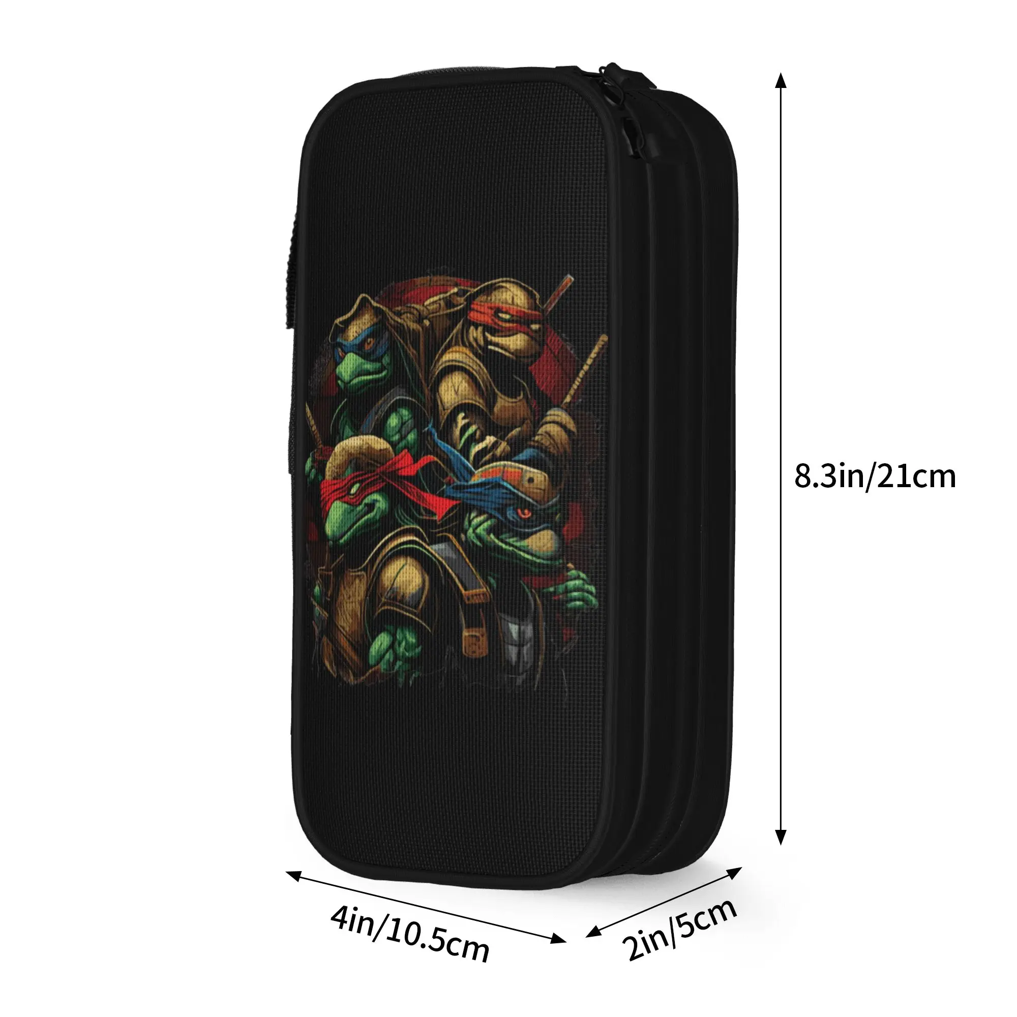 TMNT T-Turtles Pencil Case New  Pen Holder Bag Kids Large Storage School Supplies Zipper Pencil Pouch