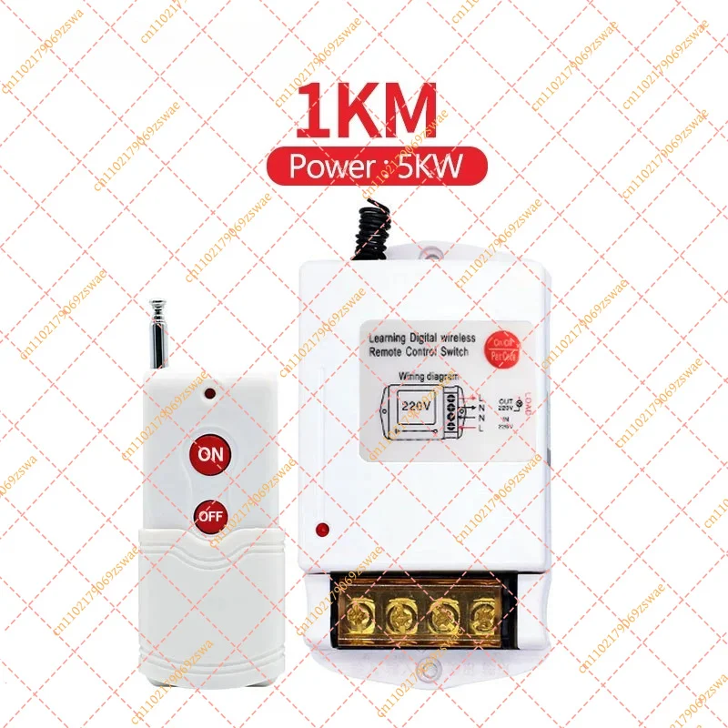 High Power Wireless Remote Control Switch, 220V/380V Water Pump Controller