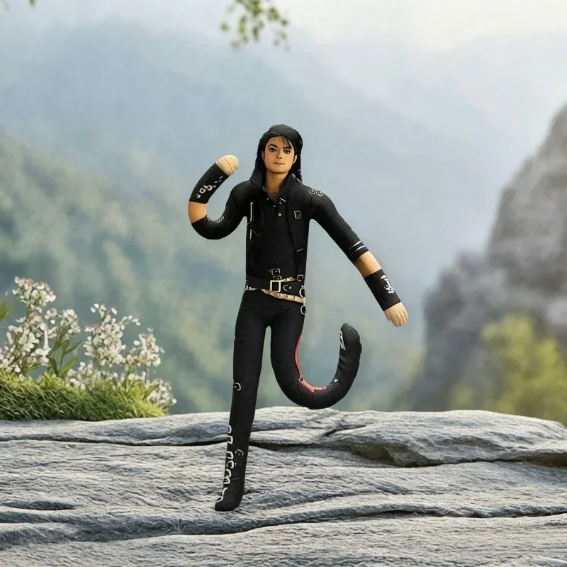 1~6 Stück Michael Jackson 28cm Cosplay-Requisiten-Puppe, Plüsch-Stoffpuppe, Raumdekoration, abstrakte Gelenkbewegliche Requisiten, Geschenk – Detail 4