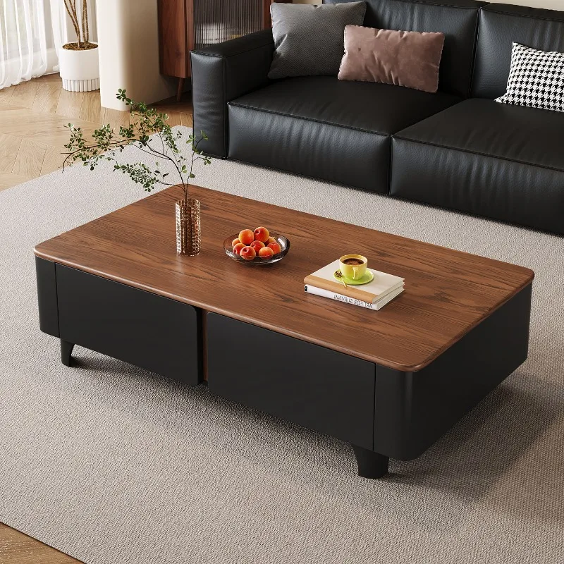 Modern Luxury Side Table Living Room Storage Kitchen Organizer Drawers Moving Coffee Table Writing Mesas Bajas Home Furniture