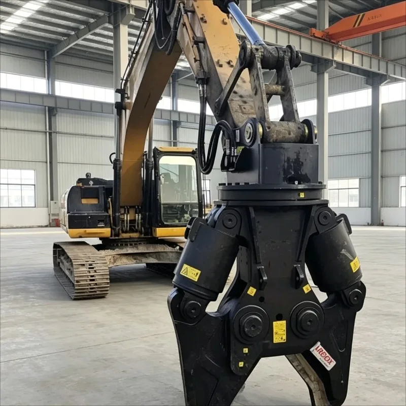 Customized Hydraulic Rotating Shear Double CylinderExcavator Attachment Scrap Car Dismantling Steel Bar Concrete Demolition