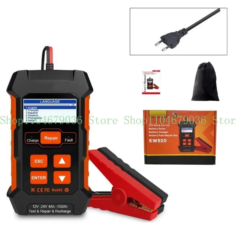 

652F Тестер батареи автомобиля 12/24 В 100-2000 куб.