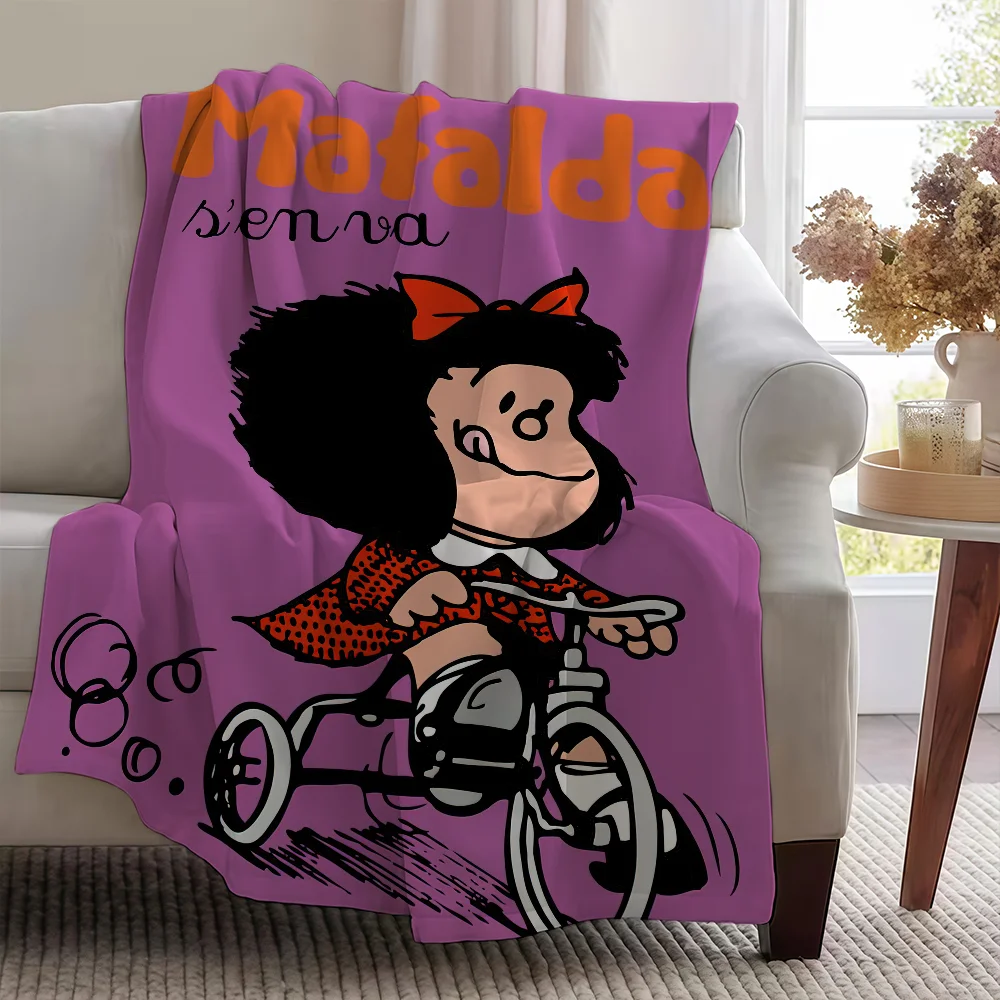 

M-MafaldaS-ES Cartoon Cute Blanket Soft Warm Furry Throw Super Kids Toys Bed Sofa Car Cradle