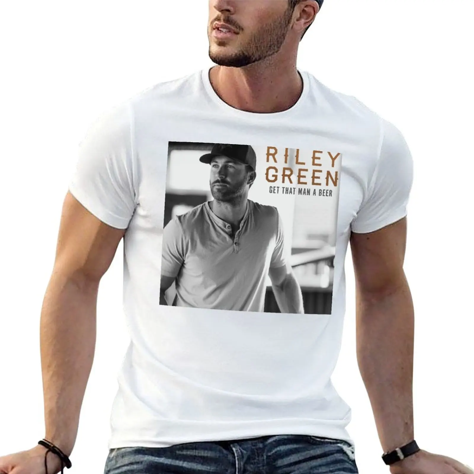 andriyani RILEY Tour 2019 GREEN andriyani Get That Man a Beer T-Shirt plus size tops kawaii clothes mens clothing