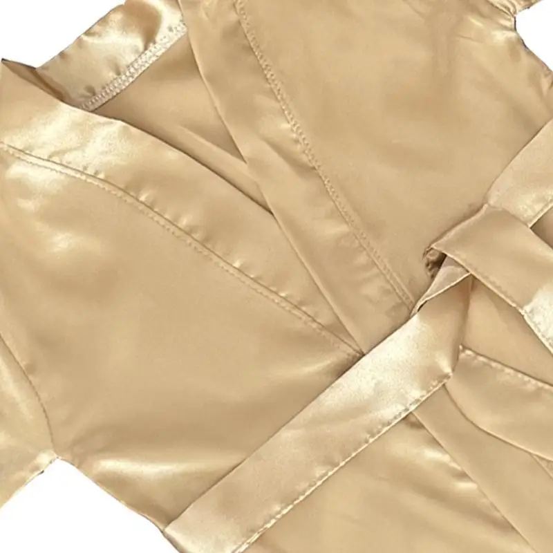 

U13F 2Pcs Newborns Bathrobe & Headband Set Photography Props Soft Polyester Fabric 0-6 Months Baby Photo Taking Essential