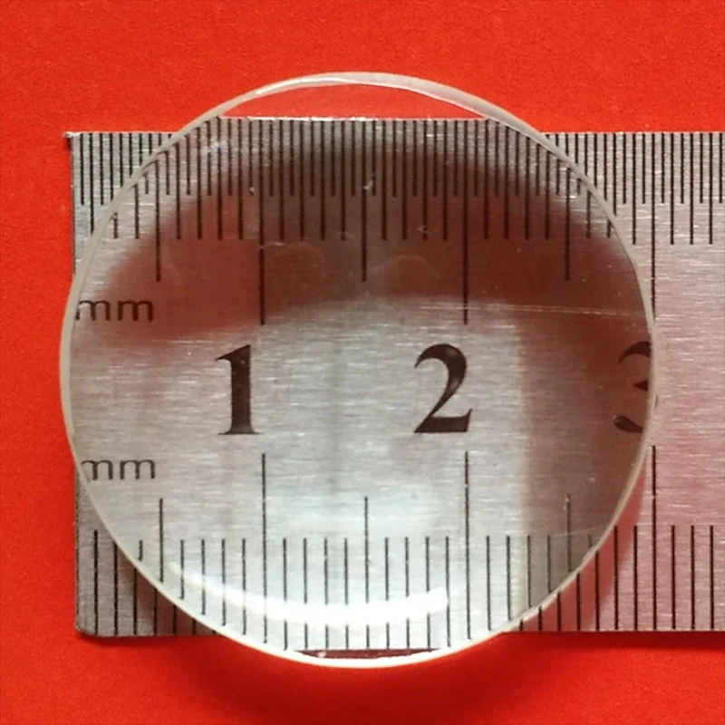 Szkło optyczne 30mm podwójna wypukła soczewka ogniskowa 50mm 30mm dwuwypukłe szkło powiększające okulary VR DIY