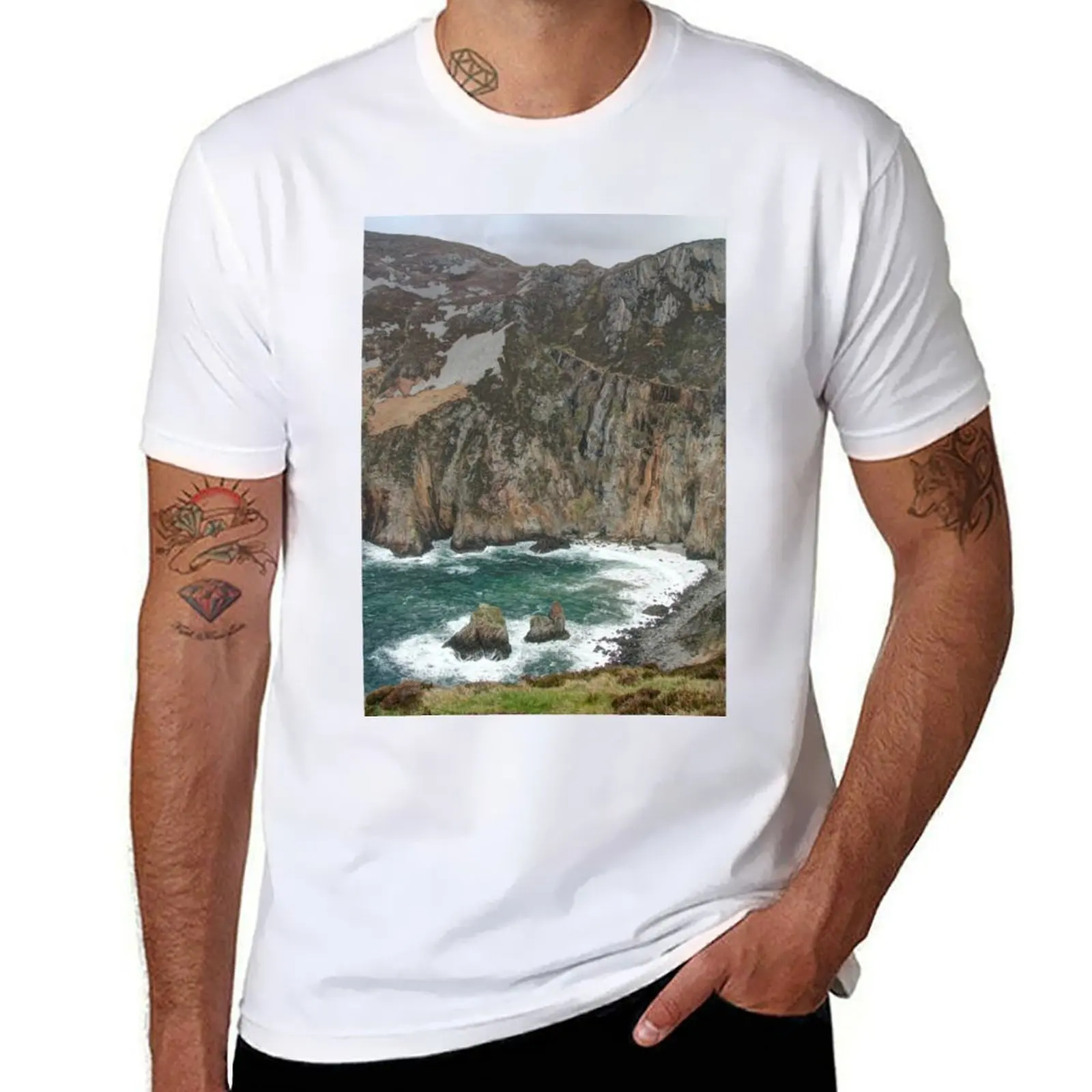 

Slieve League T-Shirt anime tshirt printed t shirts for man T-Shirt