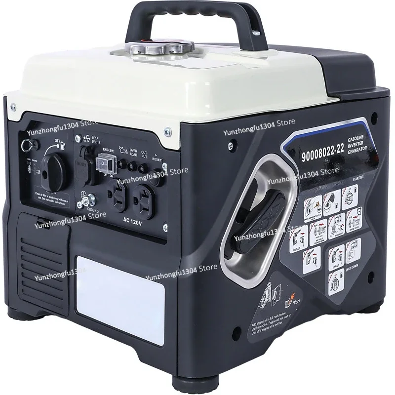 Gas Generator 1200W Small   Silent Frequency Conversion Outdoor RV Camping Portable Generator