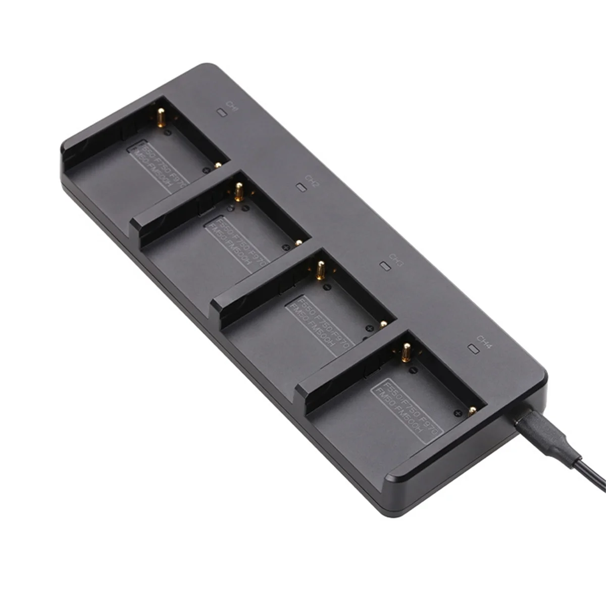 ABJZ NP-F970 أربعة فتحة نوع C منفذ الإدخال شاحن بطارية الكاميرا 45 واط شحن سريع NP-F550 NP-F750 NPF شاحن بطارية