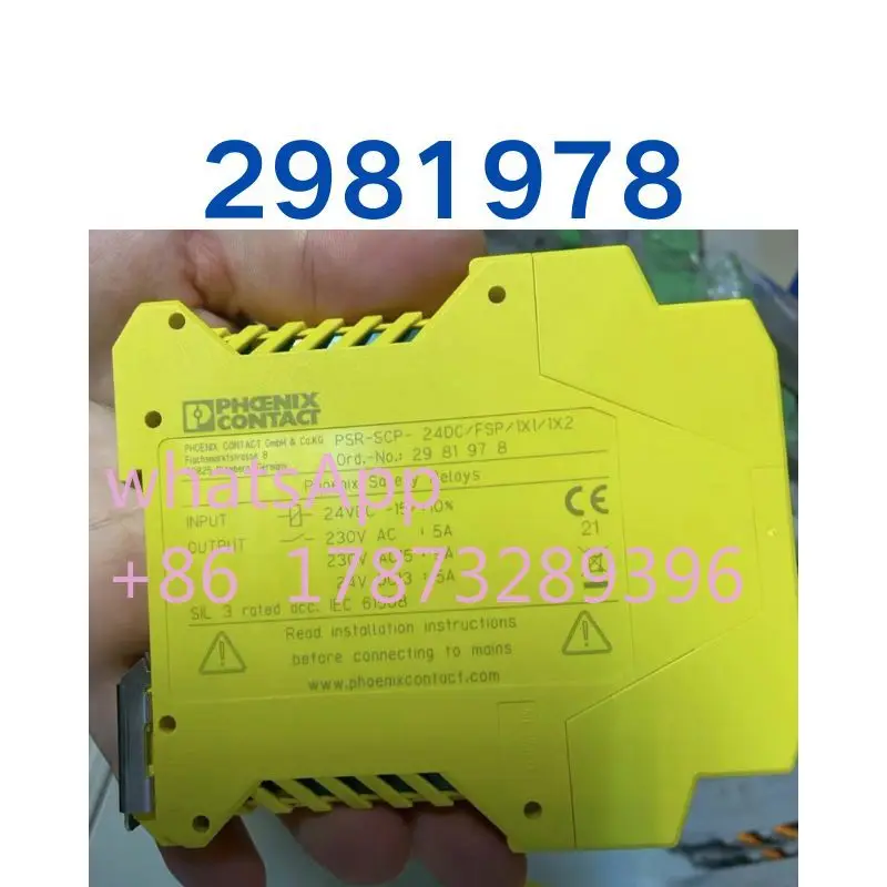 

Used Safety relay 2981978 tested OK function intact