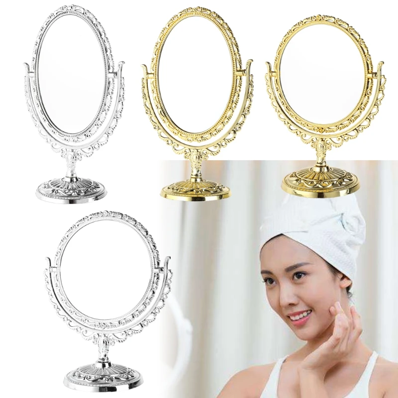 Bàn đứng gương trang điểm 2 mặt Gương mỹ phẩm Tủ quần áo bằng nhựa Gương dụng cụ