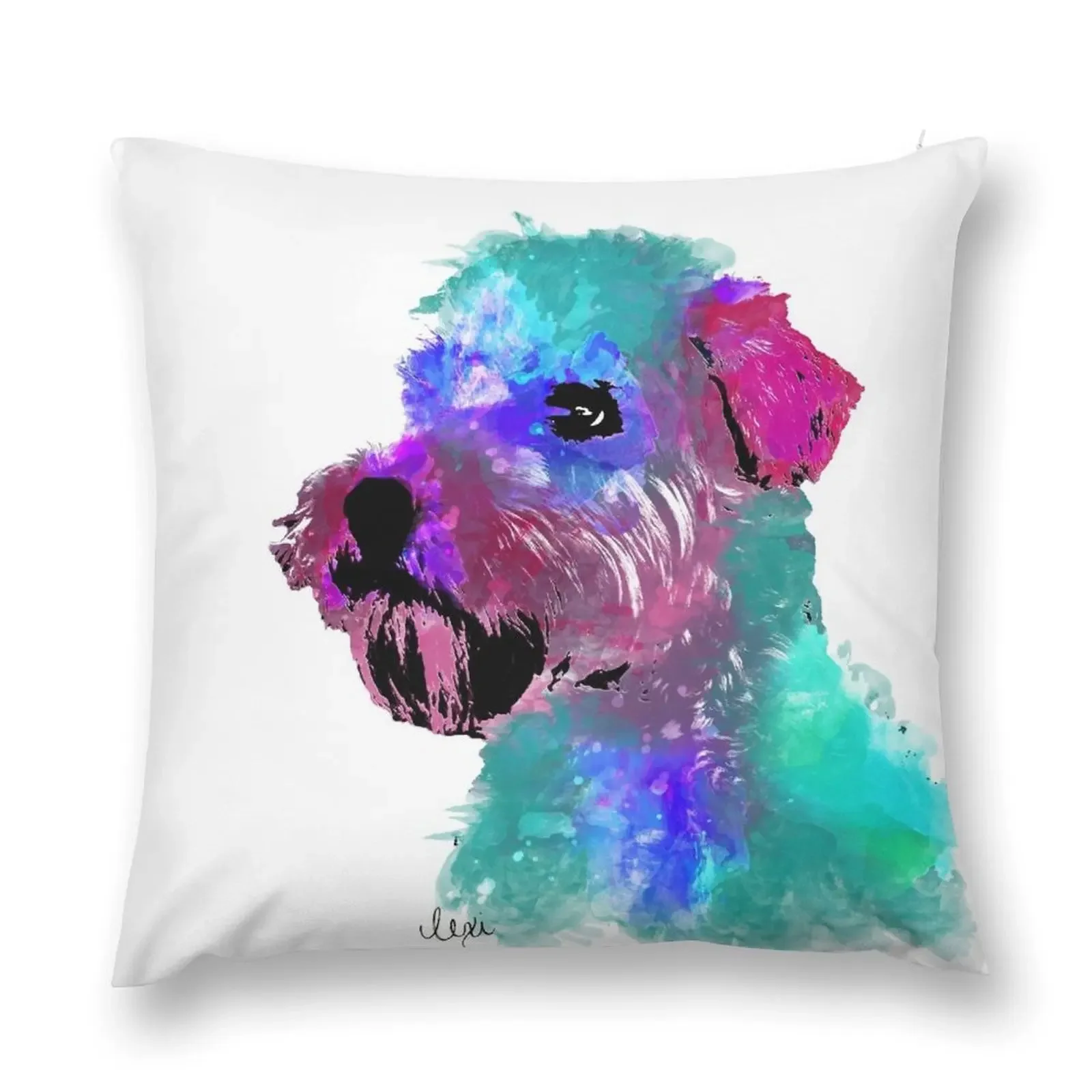 wheaten terrier watercolor pet portrait Harry Throw Pillow Cushions For Children Cushions Home Decor Decorative Cushion pillow