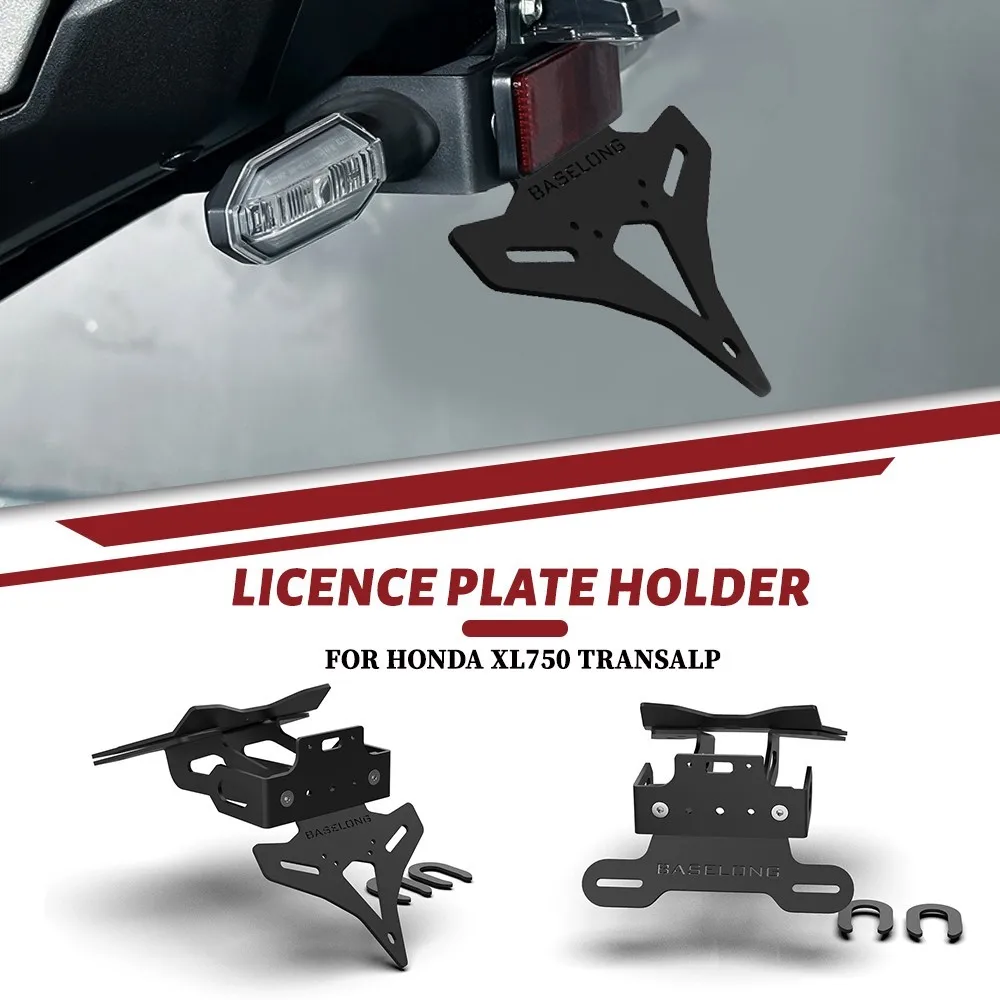 XL750 TRANSALP 2026 Motorcycle License Plate Holder Number Plate Bracket For Honda XL750 XL 750 TRANSALP  2023 - 2025 2026 2027