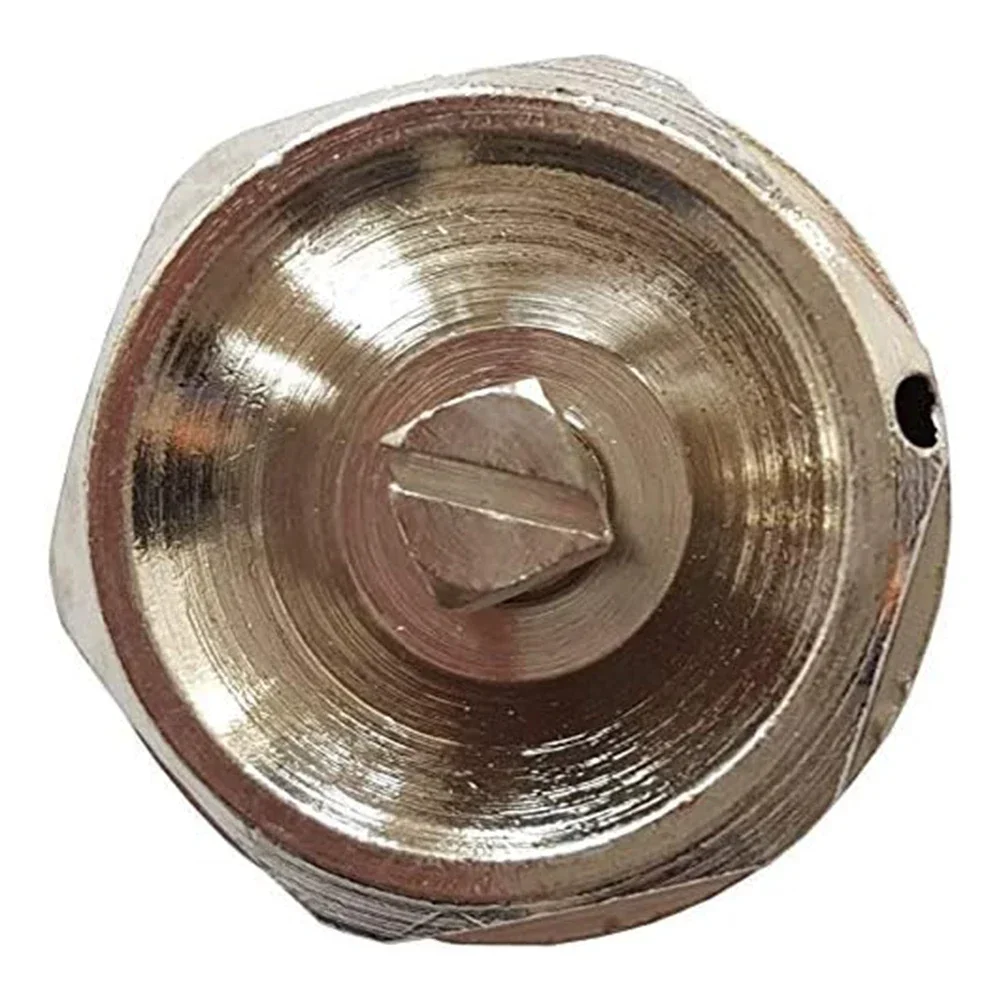 Nickel plated Brass Radiator Vent Plug 2PCS Manual Towel Radiator Vent Exhaust Stopcocks 12 for Efficient Venting