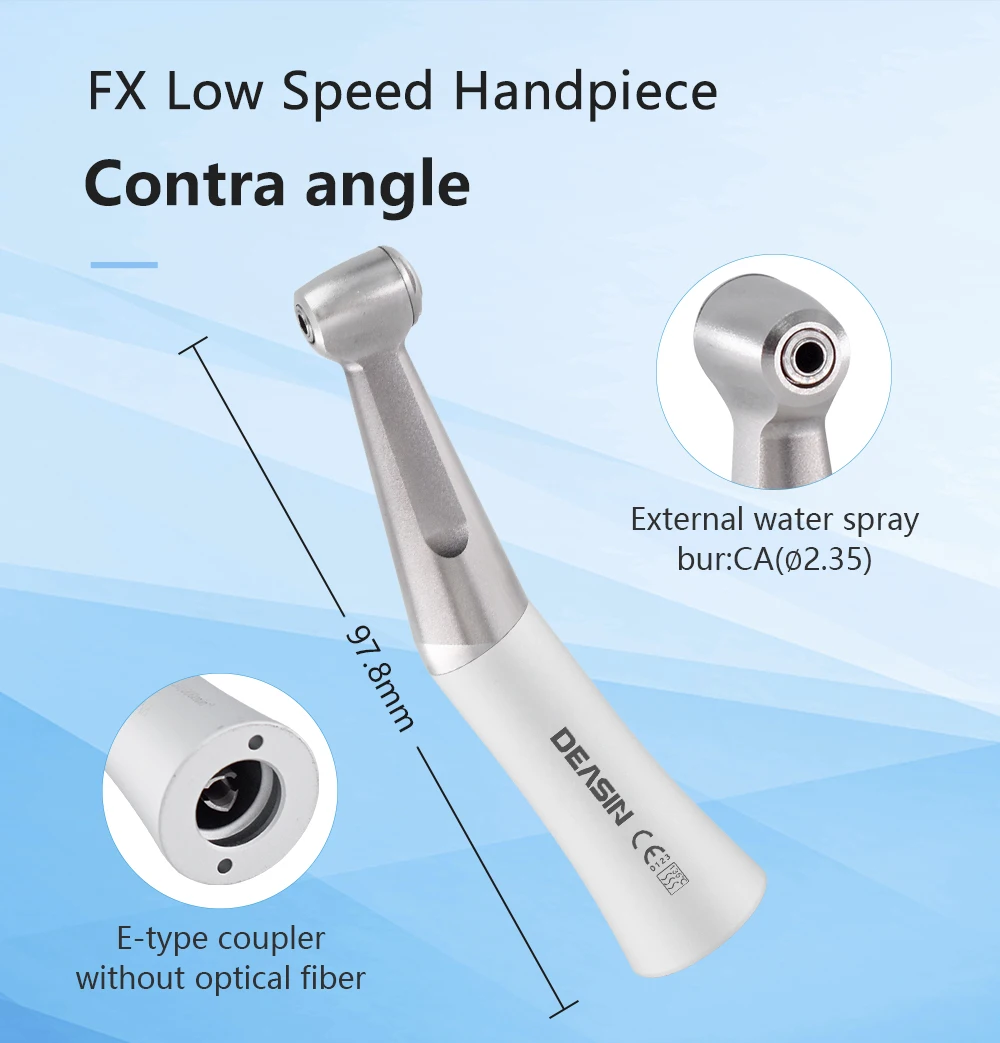 Zahnärztliche Handstück-Sets für Studenten: Dental 2 MAX LED Hochgeschwindigkeits- und FX Niedriggeschwindigkeits-Handstück-Sets mit 2/4 Anschlüssen – Detail 6