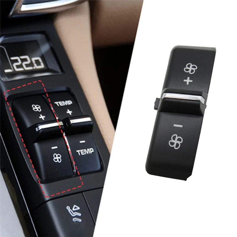 A95E-Front Rear Console Air Vent Temperature Ventilation Adjust A/C Button Switch Caps For Porsche Cayenne Panamera Macan